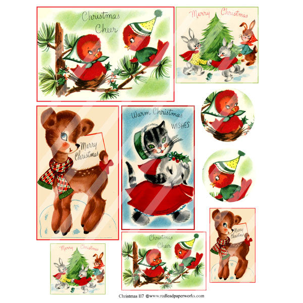 Christmas Collage Sheet 117