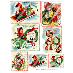 Cute Christmas 118 Collage Sheet