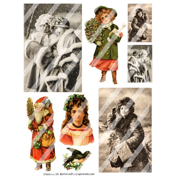 Christmas Collage Sheet 119
