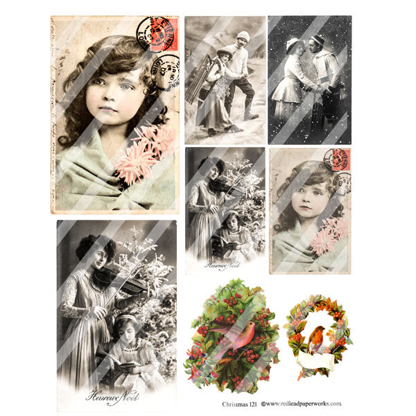 Christmas Collage Sheet 121