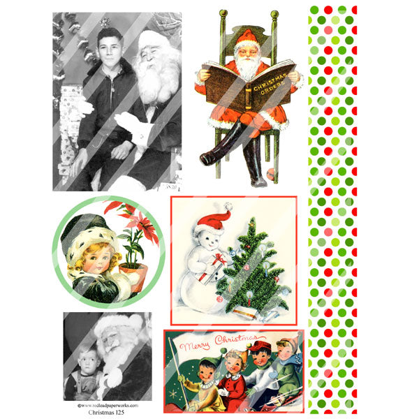 Christmas Collage Sheet 125
