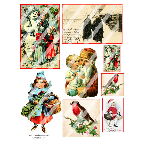 Christmas Collage Sheet 127