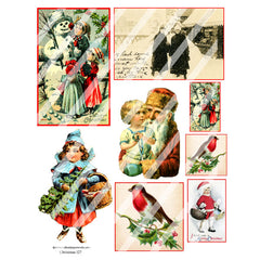 Christmas Collage Sheet 127