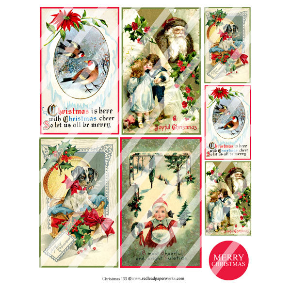 Christmas 133 Collage Sheet