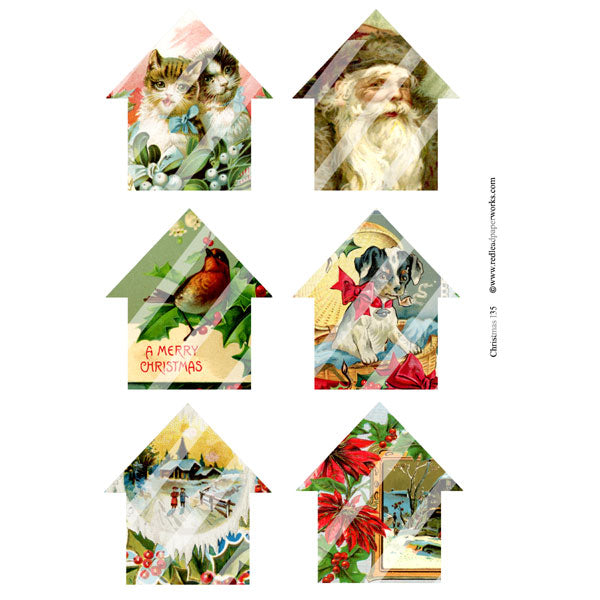 Christmas Collage Sheet 135 Houses