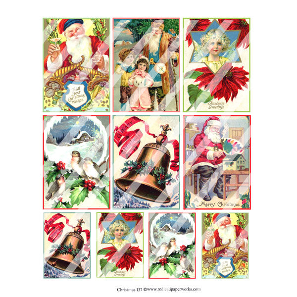 Christmas 137 Collage Sheet