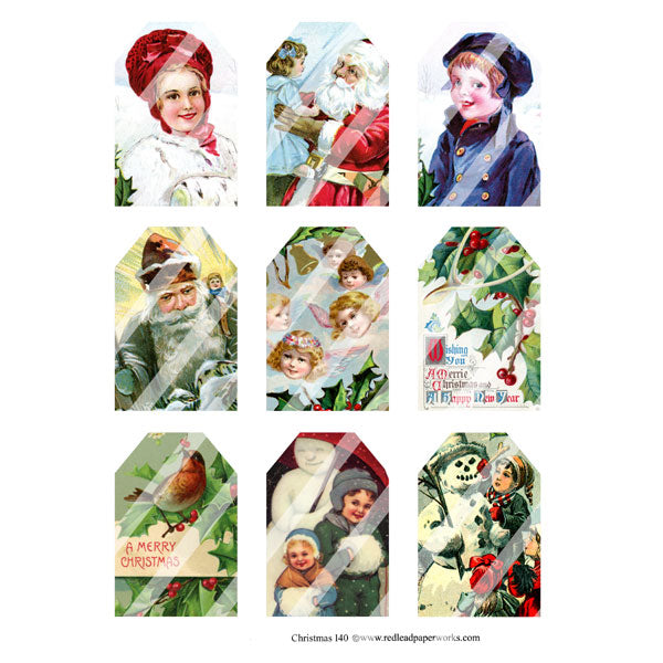 Christmas 140 Collage Sheet