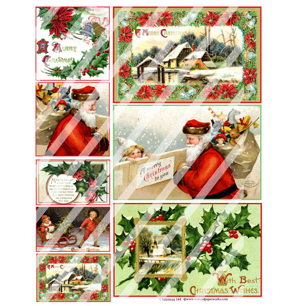 Christmas 144 Collage Sheet