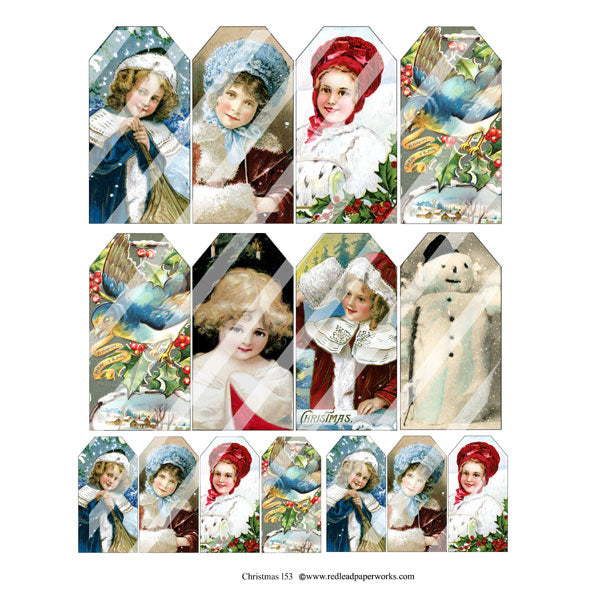 Christmas 153 Collage Sheet