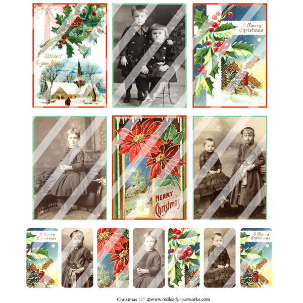 Christmas 155 Collage Sheet