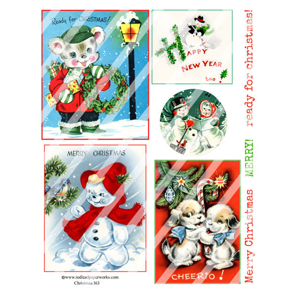 Christmas 163 Collage Sheet