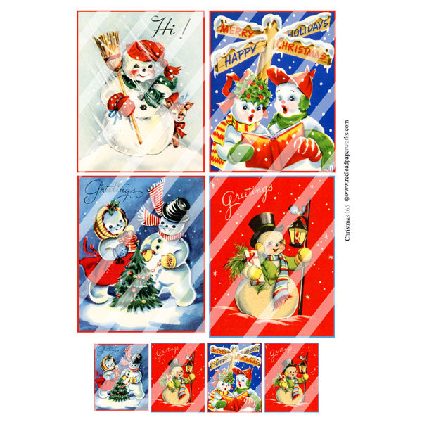 Christmas 165 Collage Sheet