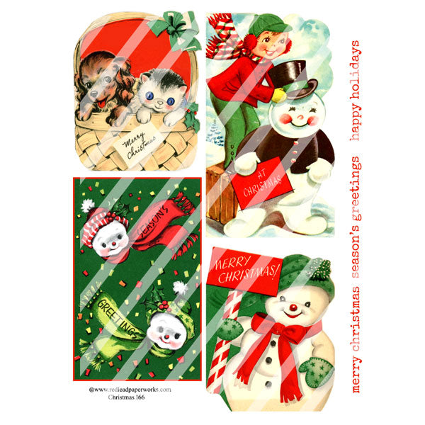 Christmas 166 Collage Sheet