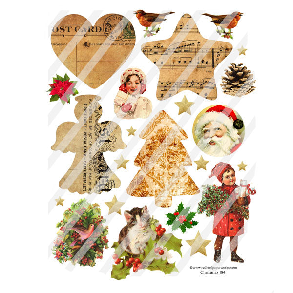 Christmas 184 Collage Sheet