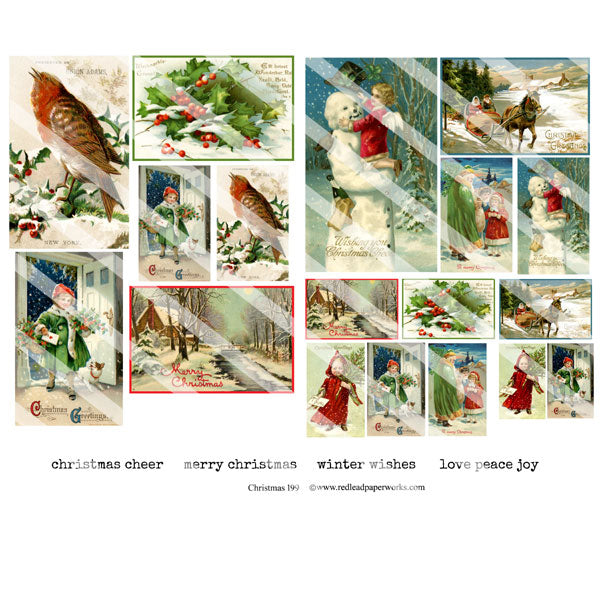 Christmas 199 Collage Sheet