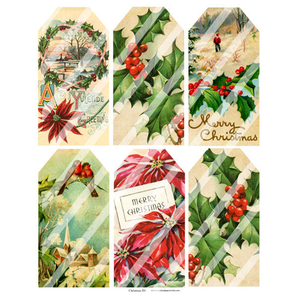 Christmas Tags Collage Sheet 201