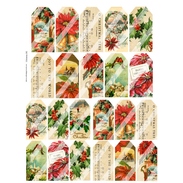 Christmas Tags Collage Sheet 202