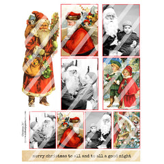 Christmas Artist Trading Cards Collage Sheet 207