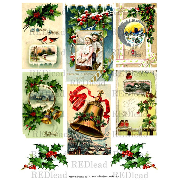 Christmas Collage Sheet 33