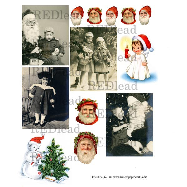 Christmas Collage Sheet 69