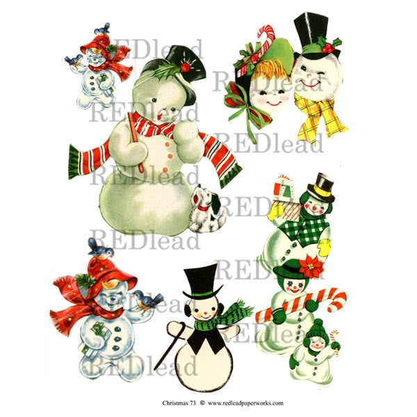 Christmas Collage Sheet 73