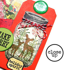 Mason Jar Rubber Stamp