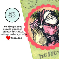 Santa Claus Christmas Rubber Stamp