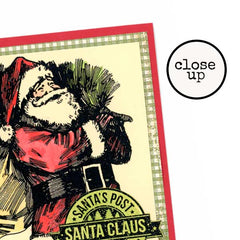 Santa Claus Christmas Rubber Stamp
