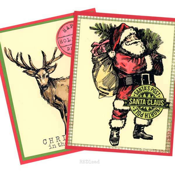 Santa Postage Stamp Printables