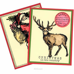 Reindeer Rubber Stamp