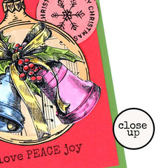 Christmas Bells Christmas Rubber Stamp
