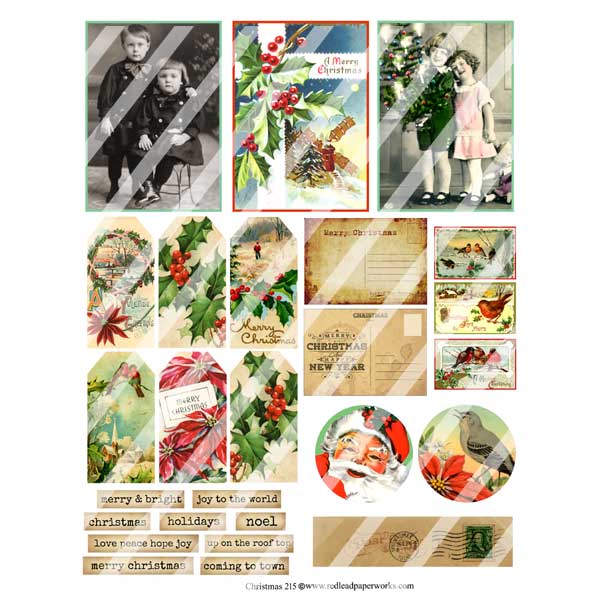 Christmas Collage Sheet 215