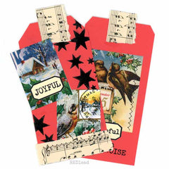 Artist Trading Card Christmas Collage Sheet 225