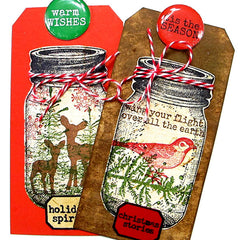 Mason Jar Rubber Stamp