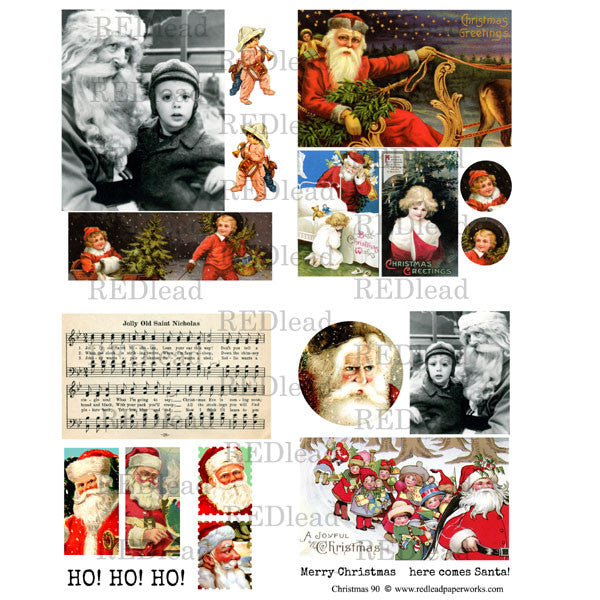 Christmas Collage Sheet 90
