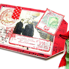 Christmas Postage Rubber Stamps