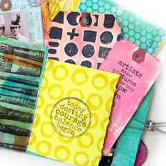 Red Lead Cling Mount Art Journal Rubber Stamps