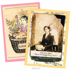 Wood Mount May You Find Peace Harmony Happiness Rubber Stamp