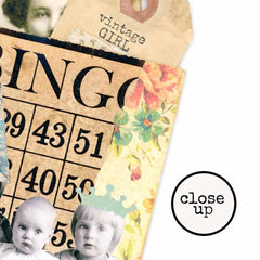 Large Bingo Card Rubber Stamp