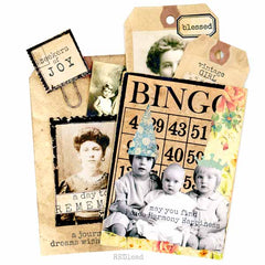 Large Bingo Card Rubber Stamp