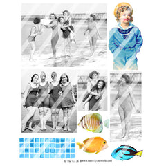 By the Sea 28 Collage Sheet