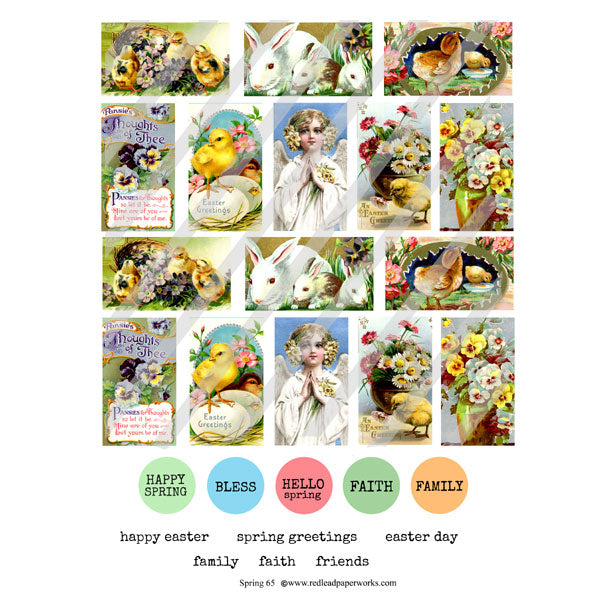 Spring 65 Collage Sheet