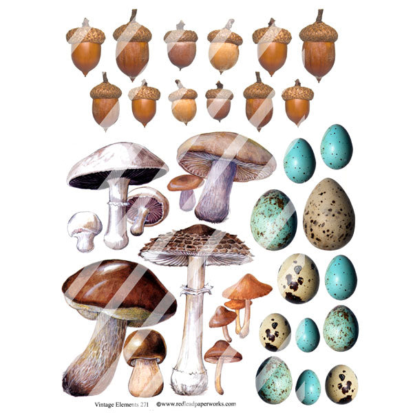 Vintage Elements 271 Autumn Collage Sheet