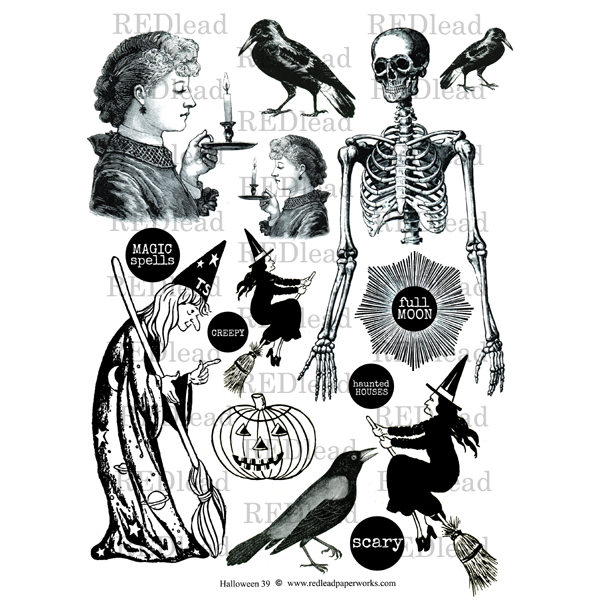 halloween-collage-sheet-39-coloring-page for Black And White Free Vintage Halloween Printables Halloween Collage Sheet 39 Coloring Page for Black And White Free Vintage Halloween Printables