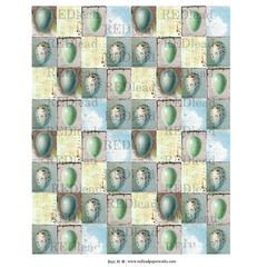 beautiful bird egg collage paper