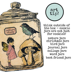 Large Cookie Jar Rubber Stamp