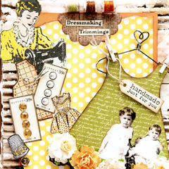 Chipboard Dress and Pinafore Peggy