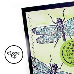 dragonfly rubber stamp