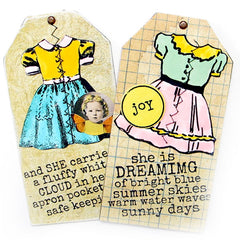 Donna Dress Rubber Stamp