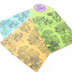 Fall Foliage Rubber Stamp